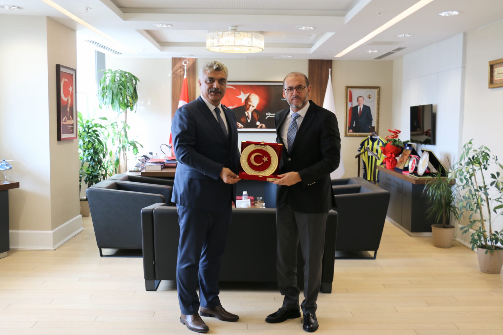 Şehit Gazi-Sen Konfederasyonu heyetinin Sağlık Bakan Yardımcısı Nurullah Okumuş ziyareti